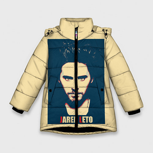 Зимняя куртка для девочки Jared Leto / 3D-Черный – фото 1