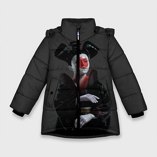 Зимняя куртка для девочки Ghost In The Shell 2 / 3D-Черный – фото 1