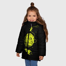 Куртка зимняя для девочки Hello!, цвет: 3D-светло-серый — фото 2