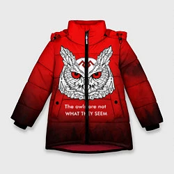 Куртка зимняя для девочки What they seem, цвет: 3D-красный