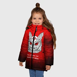 Куртка зимняя для девочки What they seem, цвет: 3D-красный — фото 2