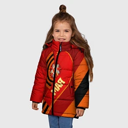 Куртка зимняя для девочки 9 Мая: День Победы, цвет: 3D-черный — фото 2