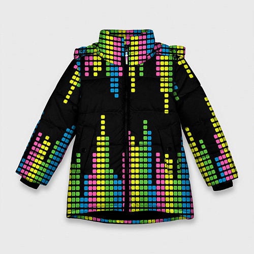 Зимняя куртка для девочки Эквалайзер / 3D-Черный – фото 1