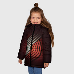 Куртка зимняя для девочки NBA: Portland Trail Blazers, цвет: 3D-черный — фото 2