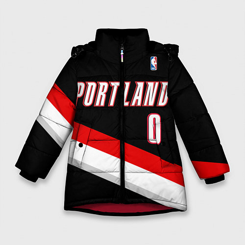 Зимняя куртка для девочки Portland Trail Blazers 0 / 3D-Красный – фото 1