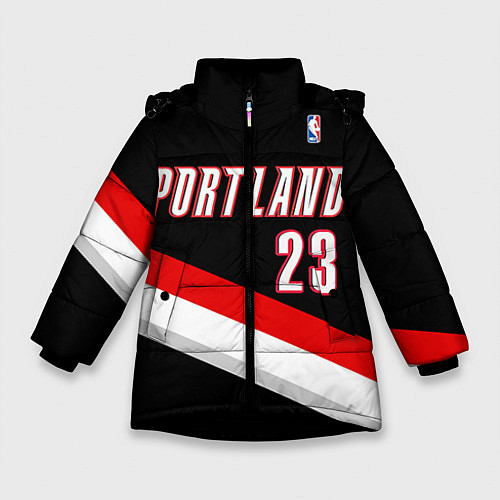 Зимняя куртка для девочки Portland Trail Blazers 23 / 3D-Черный – фото 1