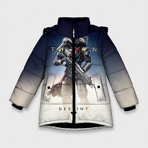 Зимняя куртка для девочки Destiny: Titan / 3D-Черный – фото 1