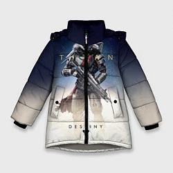 Куртка зимняя для девочки Destiny: Titan, цвет: 3D-светло-серый
