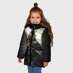 Куртка зимняя для девочки TES 7, цвет: 3D-черный — фото 2