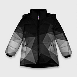 Куртка зимняя для девочки Abstract gray, цвет: 3D-черный