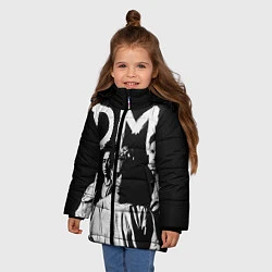 Куртка зимняя для девочки Depeche mode: black, цвет: 3D-красный — фото 2