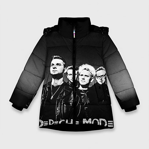 Зимняя куртка для девочки Depeche Mode: mono / 3D-Черный – фото 1