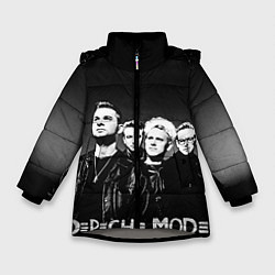 Куртка зимняя для девочки Depeche Mode: mono, цвет: 3D-светло-серый
