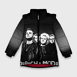 Куртка зимняя для девочки Depeche Mode: mono, цвет: 3D-красный