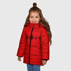 Куртка зимняя для девочки DM: Red Spirit, цвет: 3D-черный — фото 2