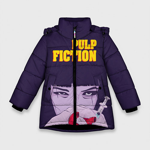Зимняя куртка для девочки Pulp Fiction: Dope Heart / 3D-Черный – фото 1