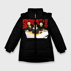 Куртка зимняя для девочки SOAD: Wok, цвет: 3D-черный