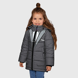 Куртка зимняя для девочки Костюм, цвет: 3D-светло-серый — фото 2