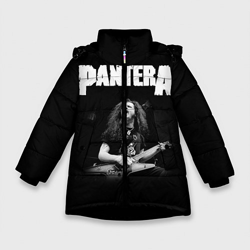 Зимняя куртка для девочки Pantera / 3D-Черный – фото 1
