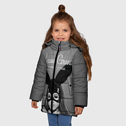 Куртка зимняя для девочки Ariana Grande: Rabbit, цвет: 3D-светло-серый — фото 2