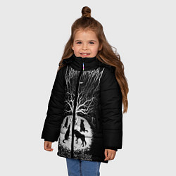 Куртка зимняя для девочки Wolves in the Throne Room цвета 3D-черный — фото 2