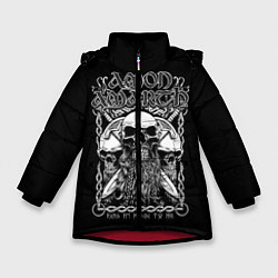 Зимняя куртка для девочки Amon Amarth: Trio Skulls