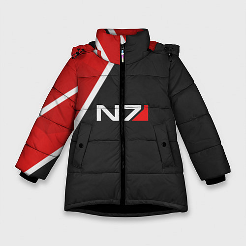 Зимняя куртка для девочки N7 Space / 3D-Черный – фото 1