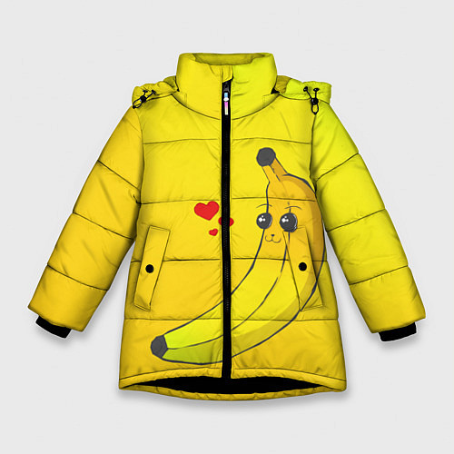 Зимняя куртка для девочки Just Banana (Yellow) / 3D-Черный – фото 1
