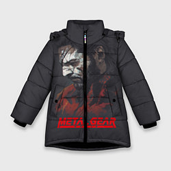 Куртка зимняя для девочки Metal Gear Solid, цвет: 3D-черный