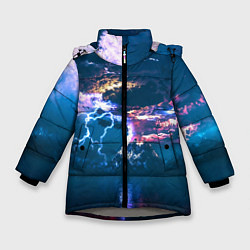 Зимняя куртка для девочки Извержение вулкана