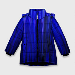 Куртка зимняя для девочки Синее пламя, цвет: 3D-черный
