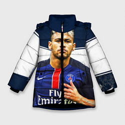 Куртка зимняя для девочки Neymar: Fly Emirates, цвет: 3D-черный
