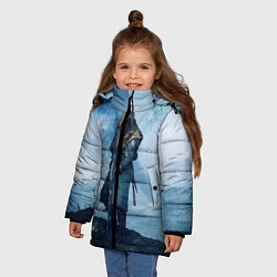 Куртка зимняя для девочки Battlefield Warrior, цвет: 3D-черный — фото 2
