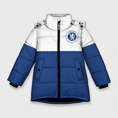 Зимняя куртка для девочки Chelsea FC: Light Blue / 3D-Черный – фото 1