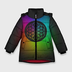 Куртка зимняя для девочки Coldplay Colour, цвет: 3D-красный