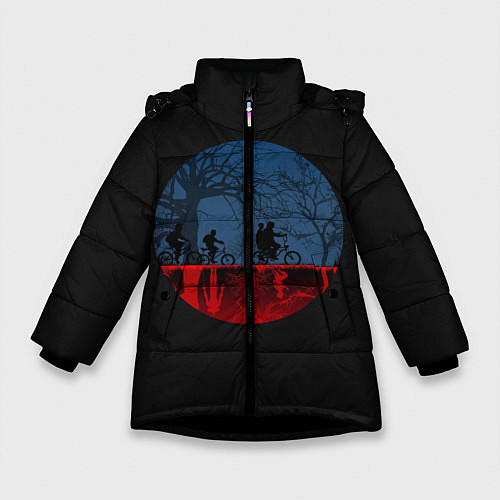 Зимняя куртка для девочки Inside / 3D-Черный – фото 1