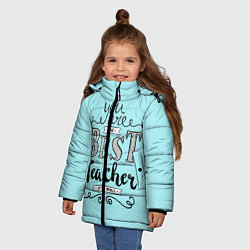 Куртка зимняя для девочки Лучший учитель, цвет: 3D-черный — фото 2