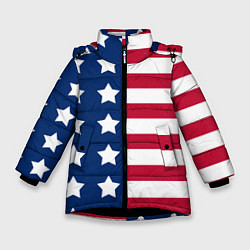 Зимняя куртка для девочки USA Flag