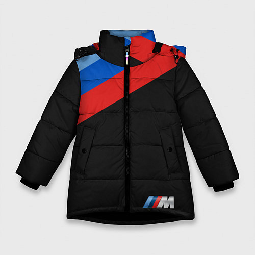Зимняя куртка для девочки Бмв Bmw 2018 Brand Colors / 3D-Черный – фото 1