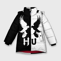 Зимняя куртка для девочки HU: Black & White