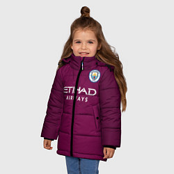 Куртка зимняя для девочки Man City FC: Away 17/18, цвет: 3D-черный — фото 2