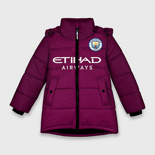 Зимняя куртка для девочки Man City FC: Away 17/18 / 3D-Черный – фото 1