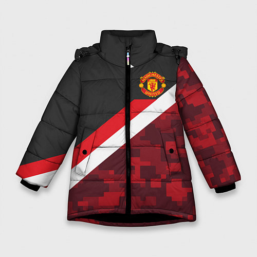 Зимняя куртка для девочки Man UTD FC: Sport Camo / 3D-Черный – фото 1