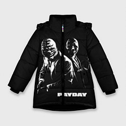 Куртка зимняя для девочки Payday, цвет: 3D-черный