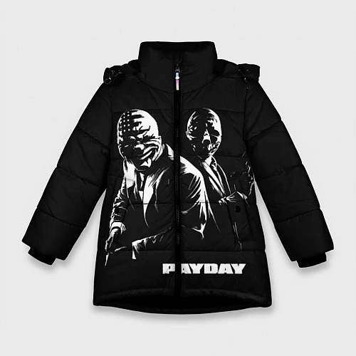 Зимняя куртка для девочки Payday / 3D-Черный – фото 1