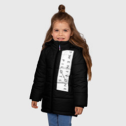 Куртка зимняя для девочки 21 Pilots Logo, цвет: 3D-черный — фото 2