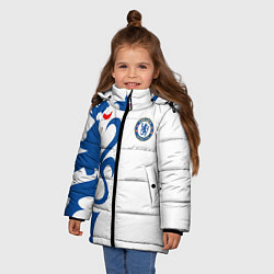 Куртка зимняя для девочки FC Chelsea: White Lion, цвет: 3D-красный — фото 2