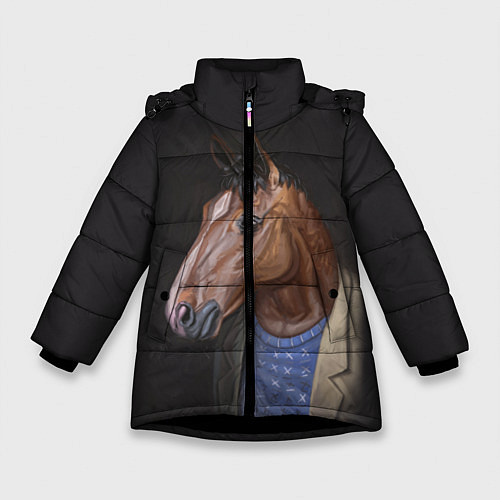 Зимняя куртка для девочки BoJack / 3D-Черный – фото 1