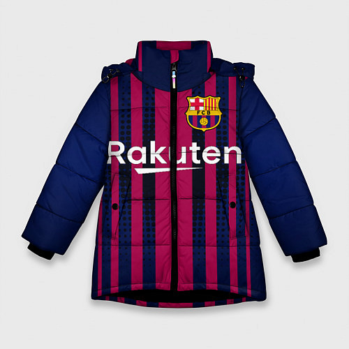 Зимняя куртка для девочки FC Barcelona: Rakuten / 3D-Черный – фото 1