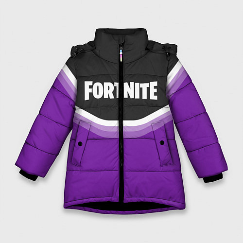 Зимняя куртка для девочки Fortnite Violet / 3D-Черный – фото 1